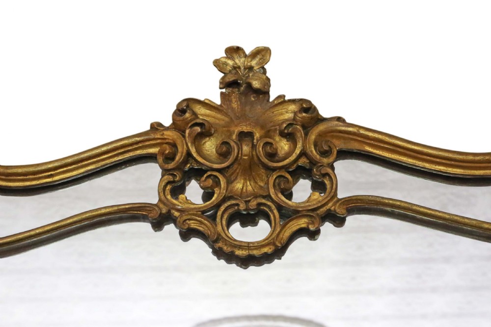 Victorian overmantle or wall mirror C1850  View II