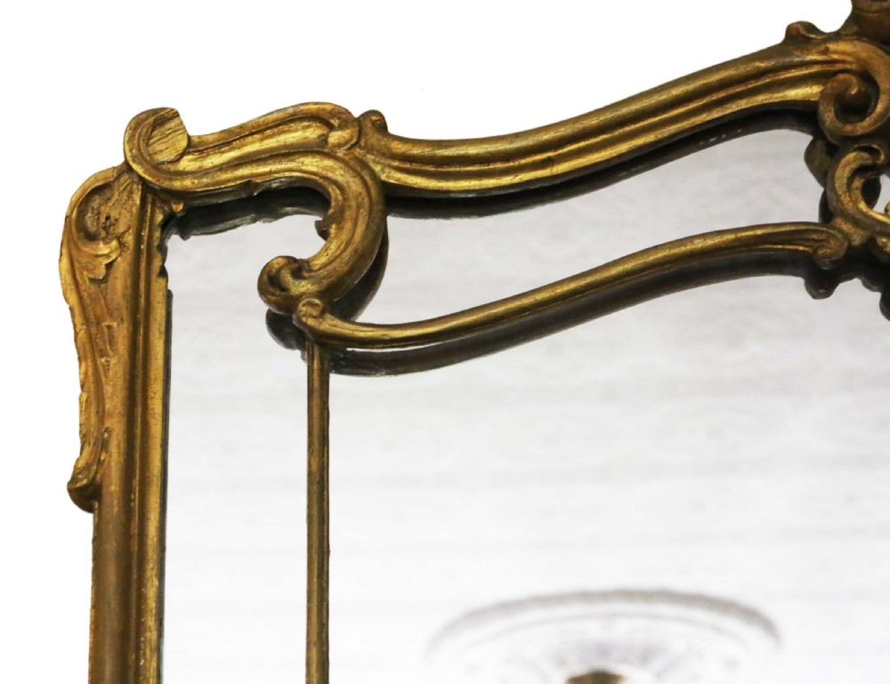 Victorian overmantle or wall mirror C1850  View III
