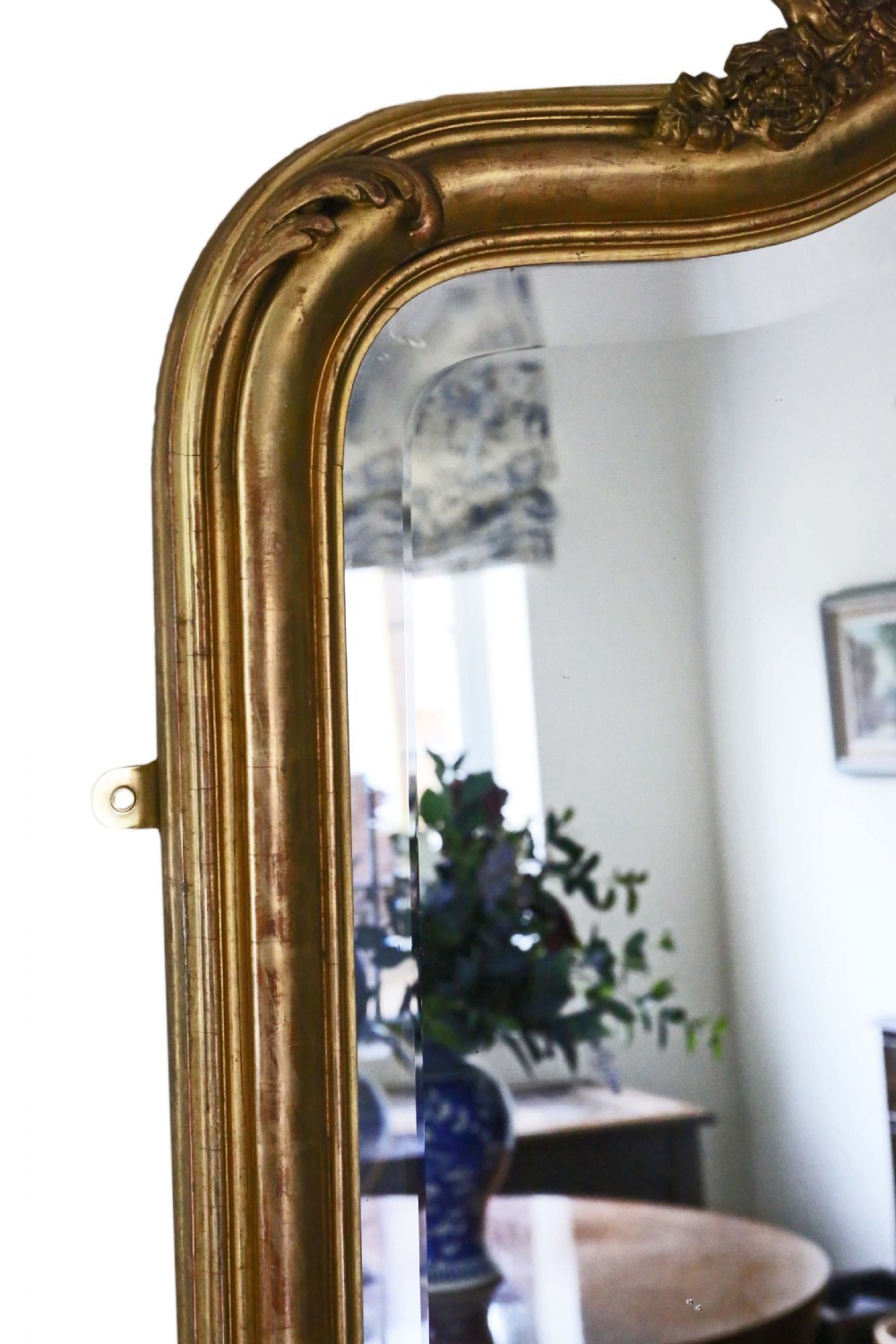 Victorian gilt full height wall mirror View V