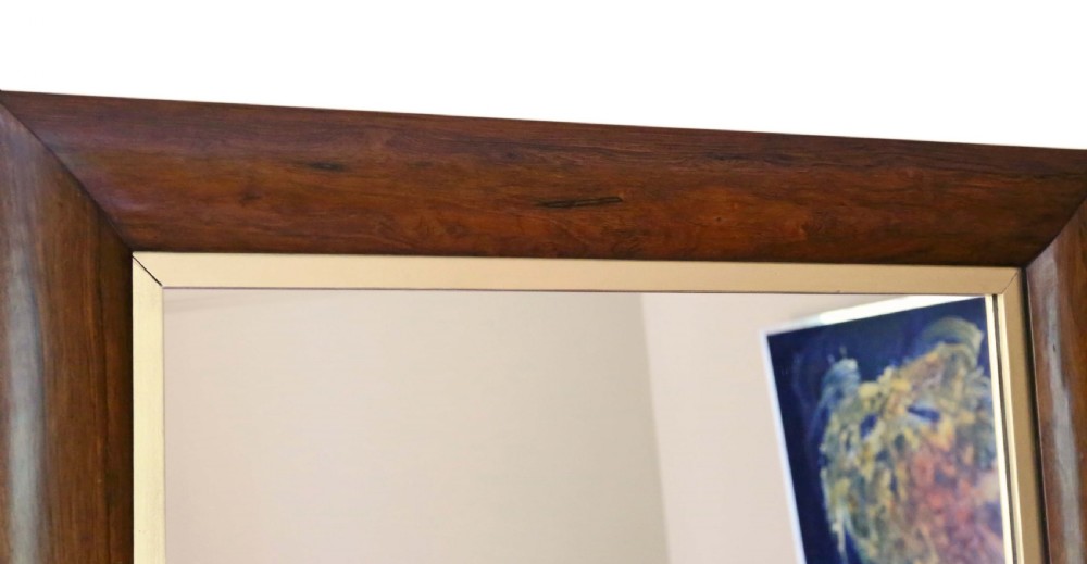 Victorian rosewood cushion overmantle wall mirror View IV