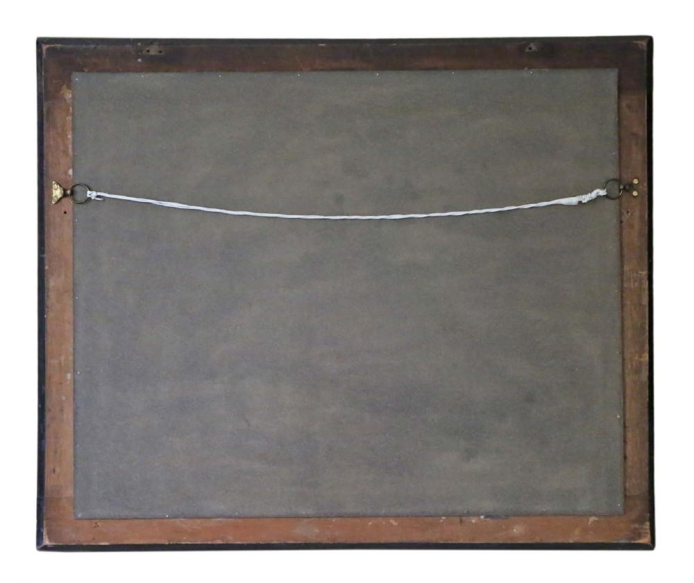 Victorian rosewood cushion overmantle wall mirror View V