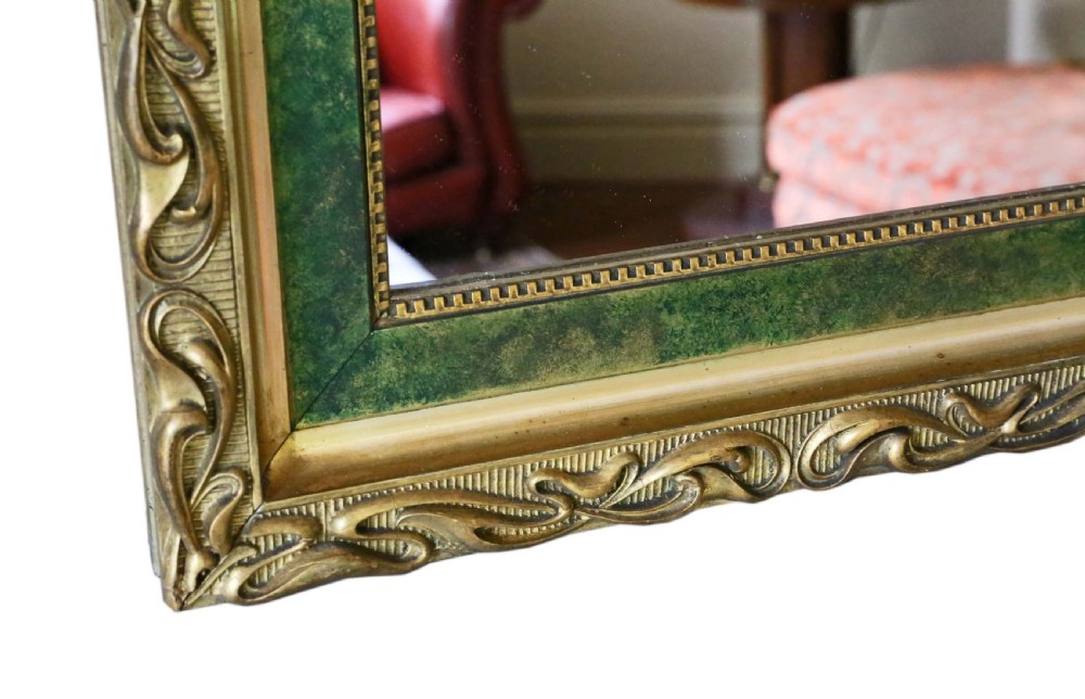 Art Nouveau gilt overmantle or wall mirror View VI