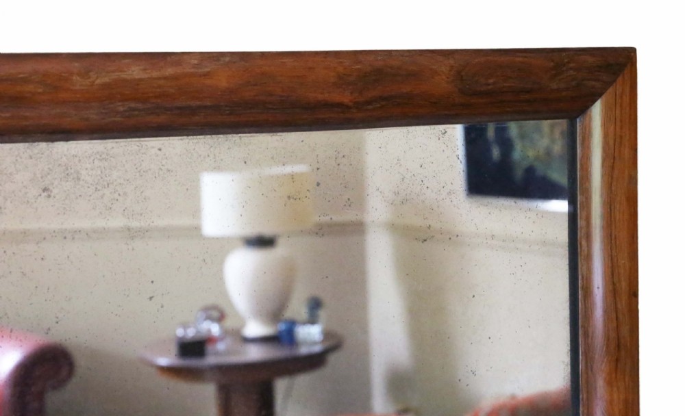 Victorian rosewood cushion overmantle wall mirror View IV