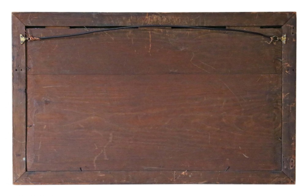 Victorian rosewood cushion overmantle wall mirror View VI