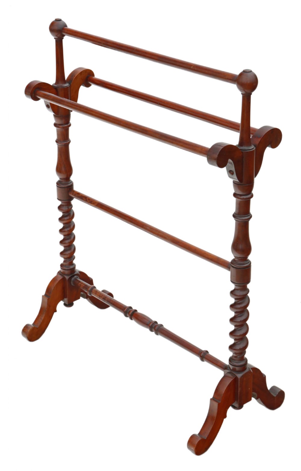 Victorian mahogany C1880 towel rail
