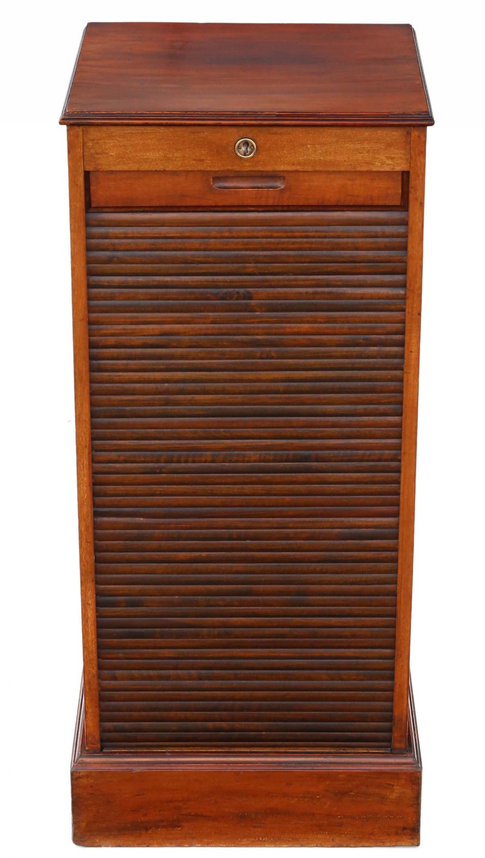 Mahogany tambour fronted filing cabinet C1920