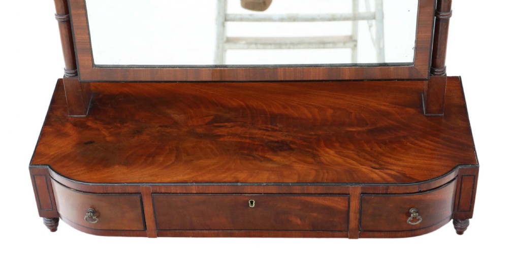 Georgian mahogany swing dressing table mirror C1800-20  View II