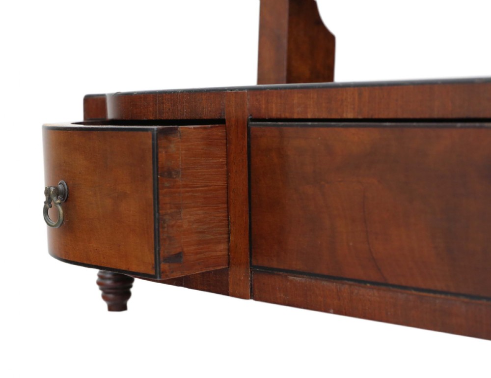 Georgian mahogany swing dressing table mirror C1800-20  View V