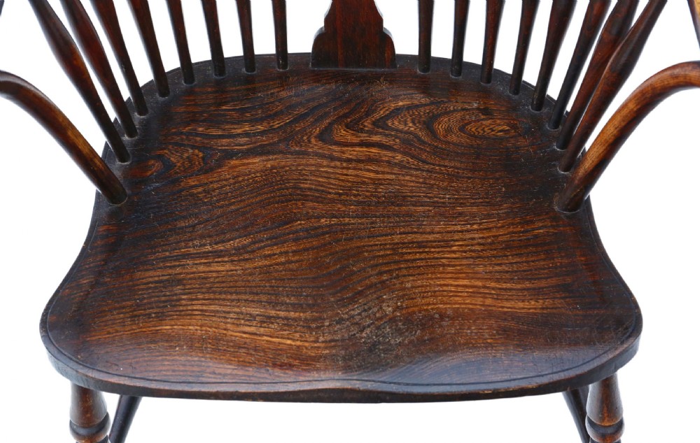 Pair of Trevor Page ash & elm Windsor armchairs  View IV