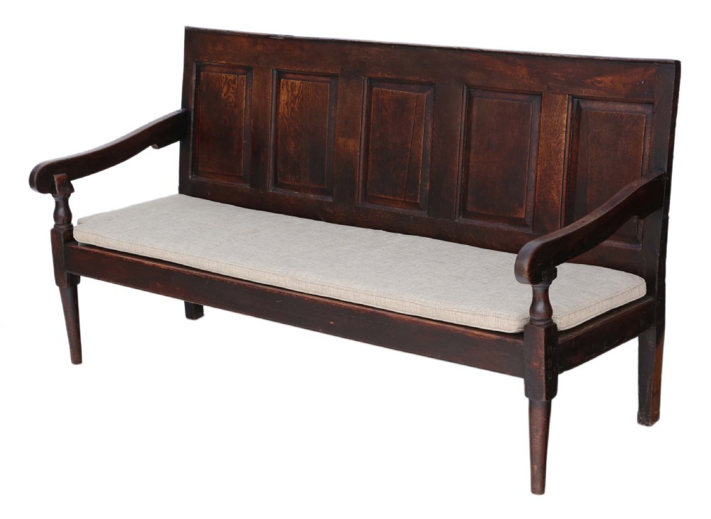 Georgian oak settle View II