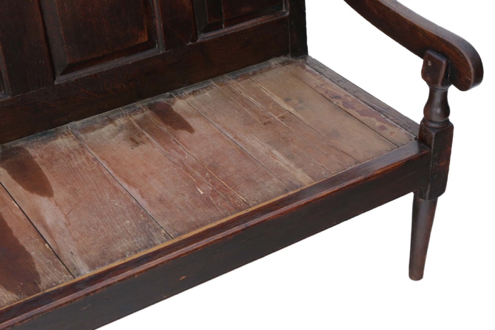 Georgian oak settle View VII