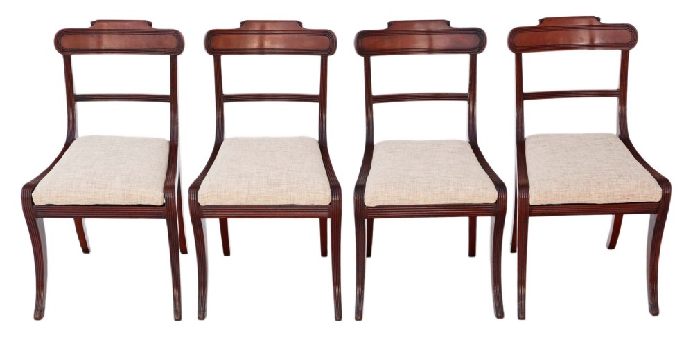 Set of 4 Regency mahogany dining chairs C1825 