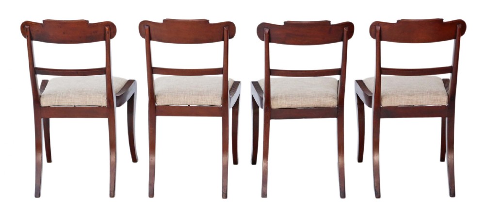 Set of 4 Regency mahogany dining chairs C1825  View II
