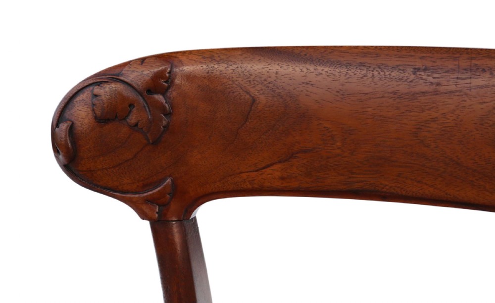 Set of 6 William IV mahogany rosewood dining chairs View VI