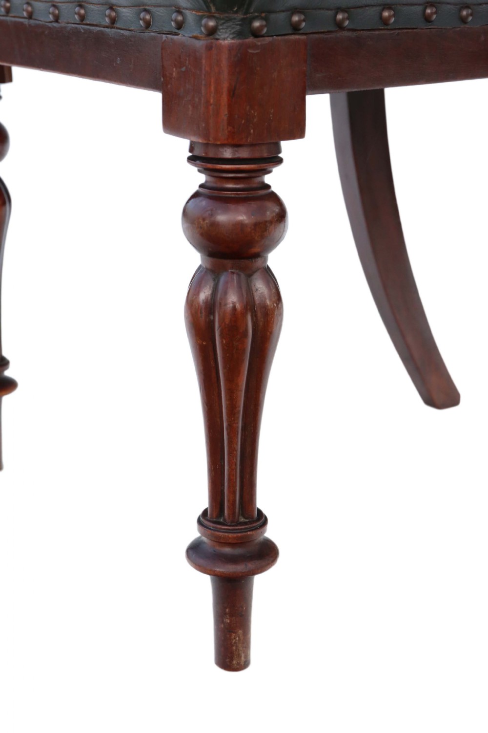Set of 4 Victorian mahogany balloon back dining chairs View V