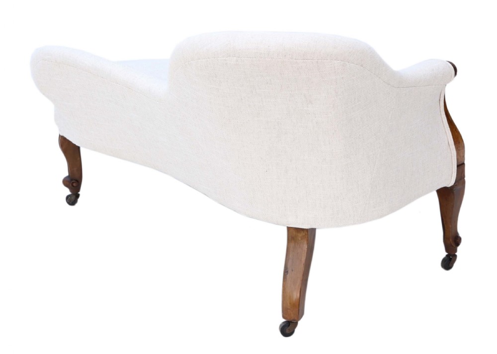 Victorian C1870 walnut chaise longue View VIII