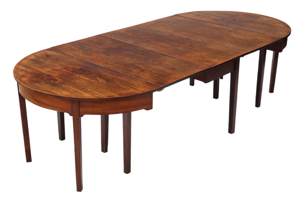 Georgian C1800 mahogany dining table
