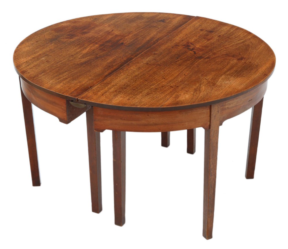 Georgian C1800 mahogany dining table View VIII