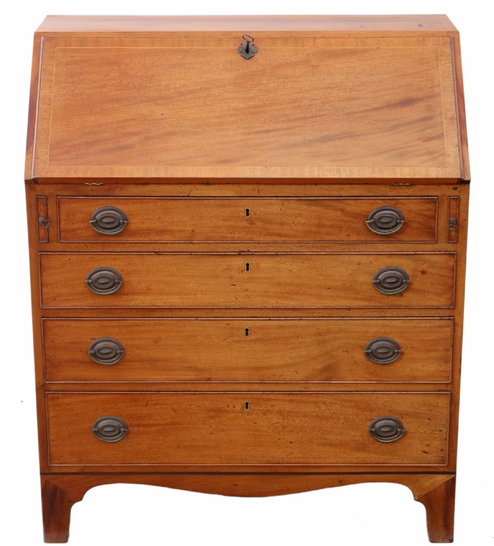 Georgian C1800 mahogany bureau