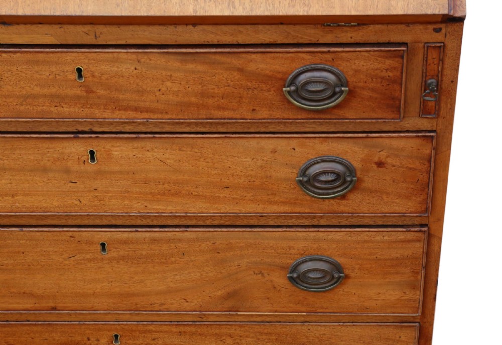 Georgian C1800 mahogany bureau View IX