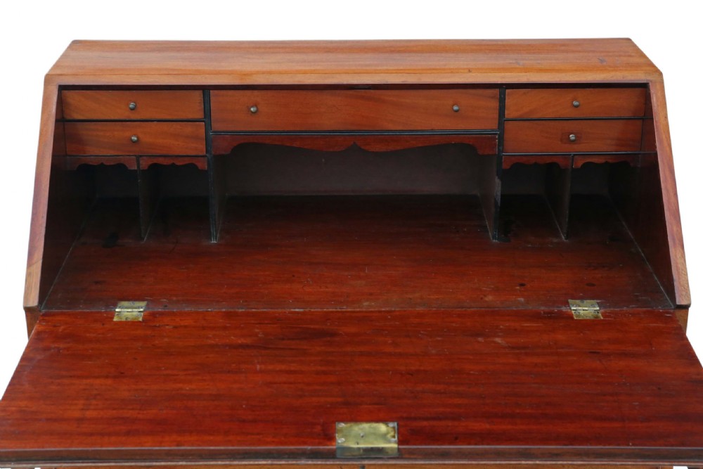 Georgian C1800 mahogany bureau View XII