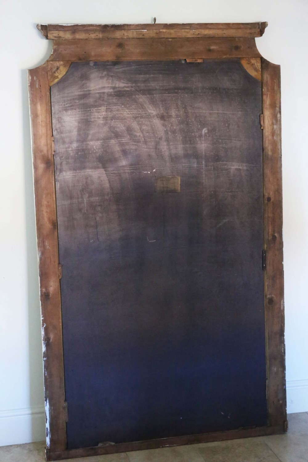 Antique very large fine quality 19th Century gilt wall mirror full height View IX