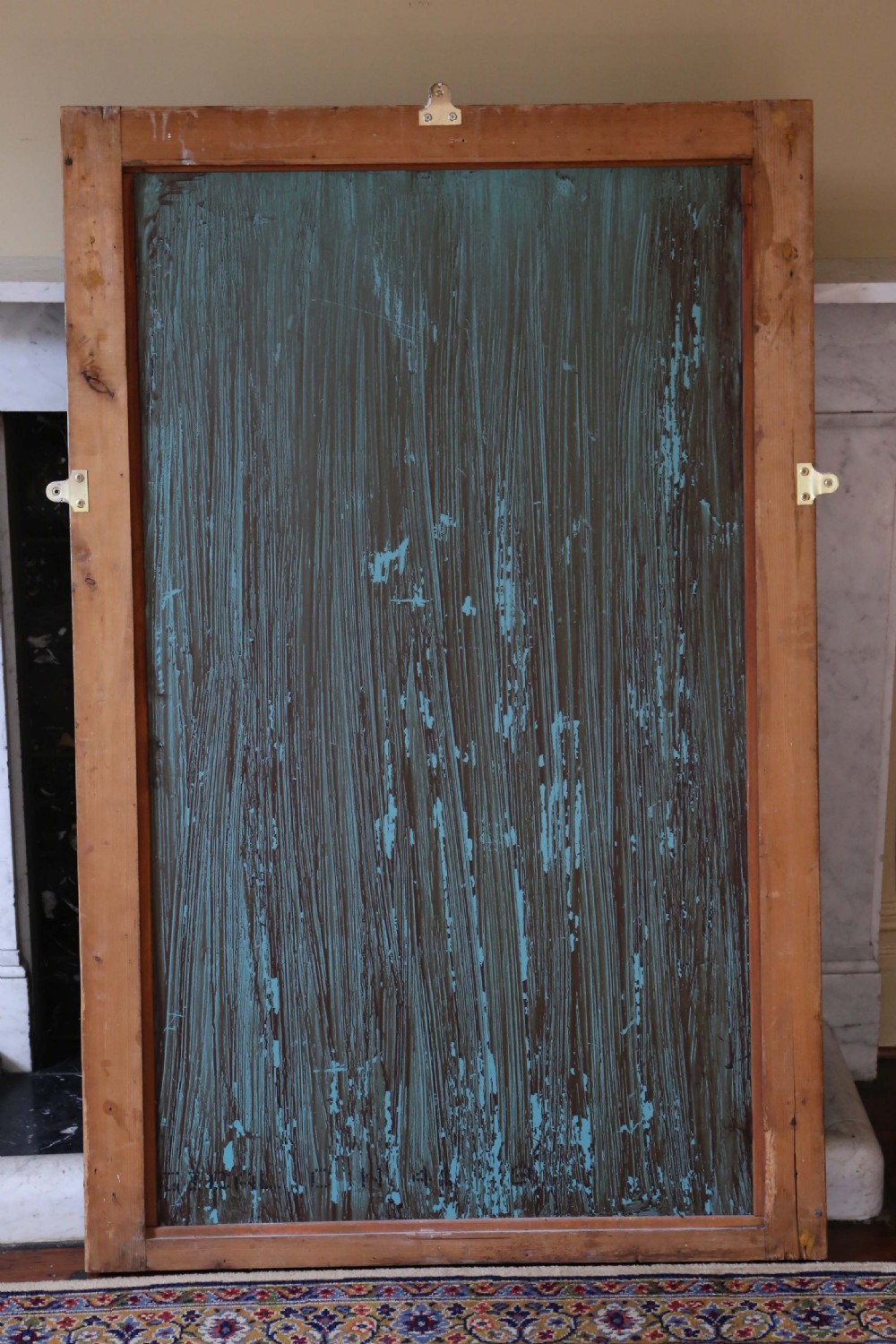 Antique very large quality 19th Century gilt overmantle wall mirror View VIII