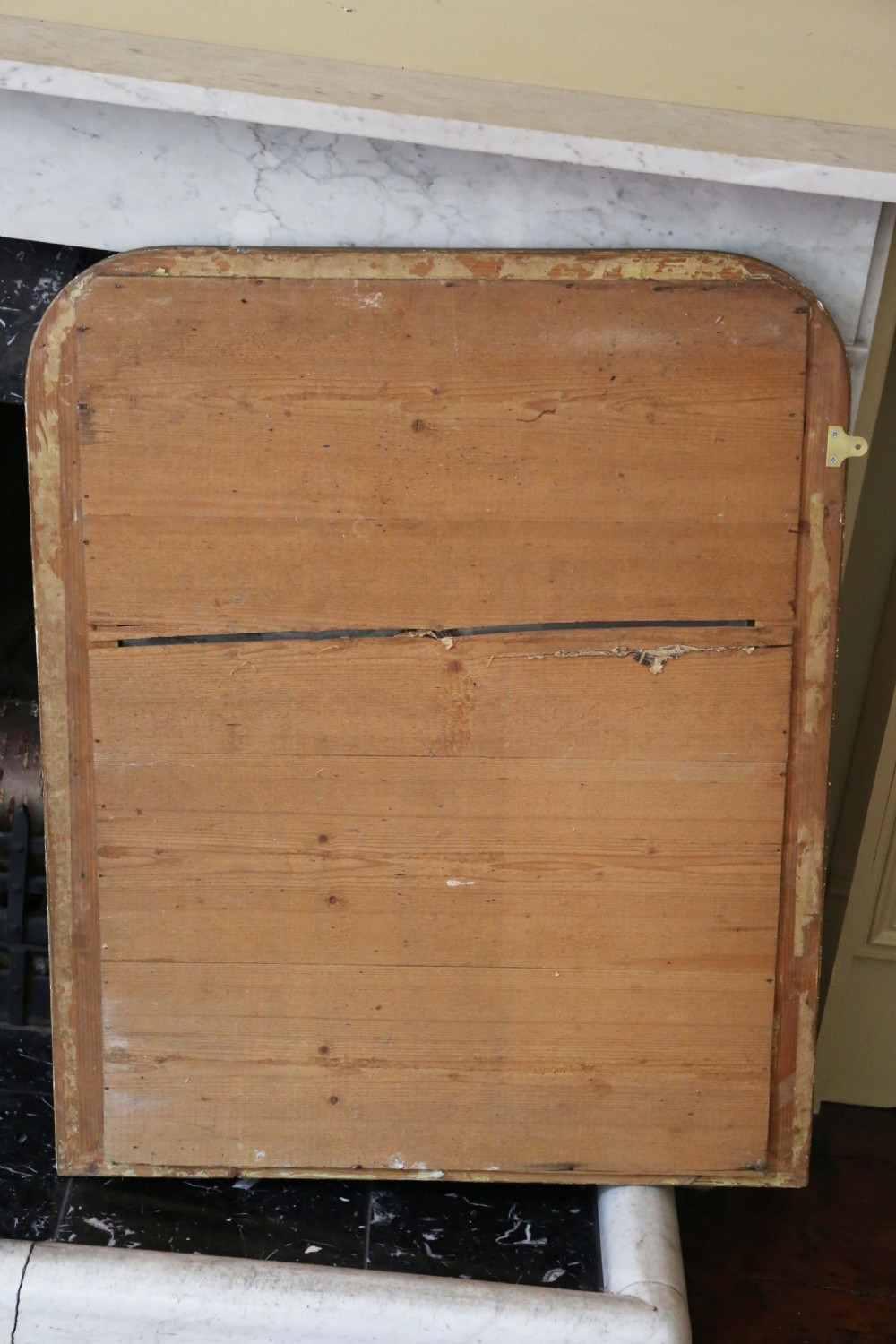 Antique large quality 19th Century gilt overmantle wall mirror View VIII