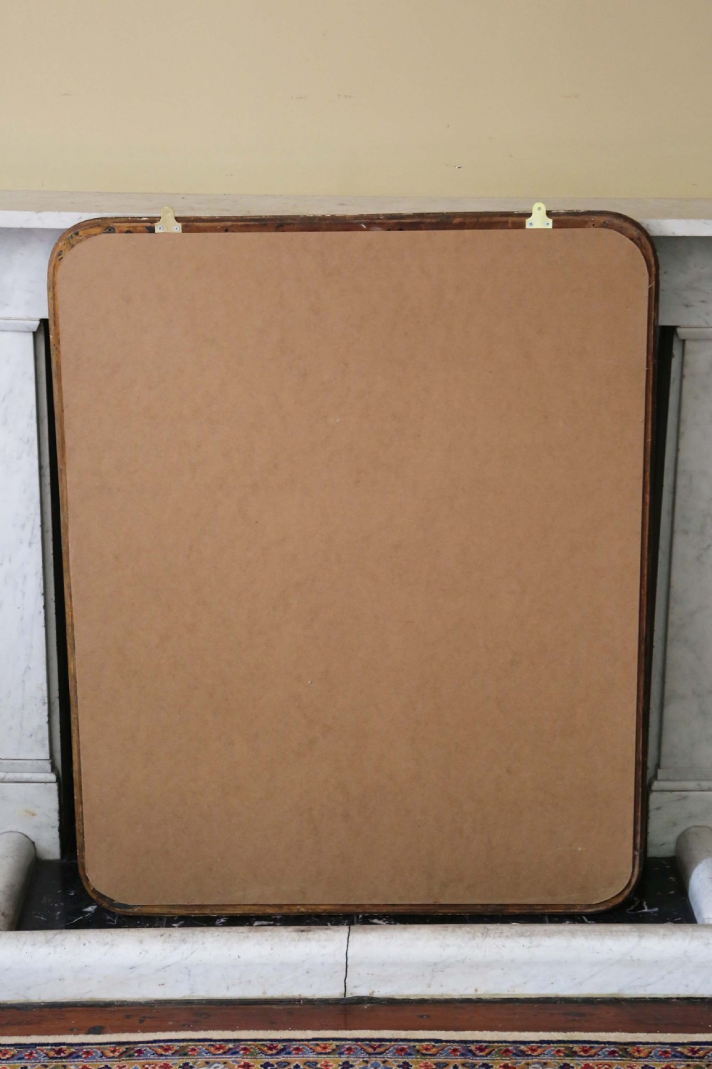 Antique large quality 19th Century gilt overmantle or wall mirror View VIII