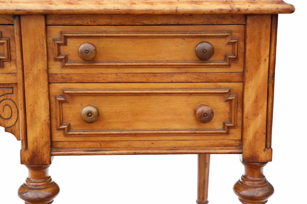 Victorian satin birch desk View V