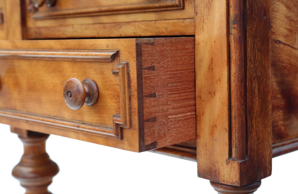 Victorian satin birch desk View VII