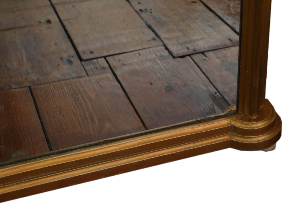 Victorian gilt full height arched wall mirror View VI