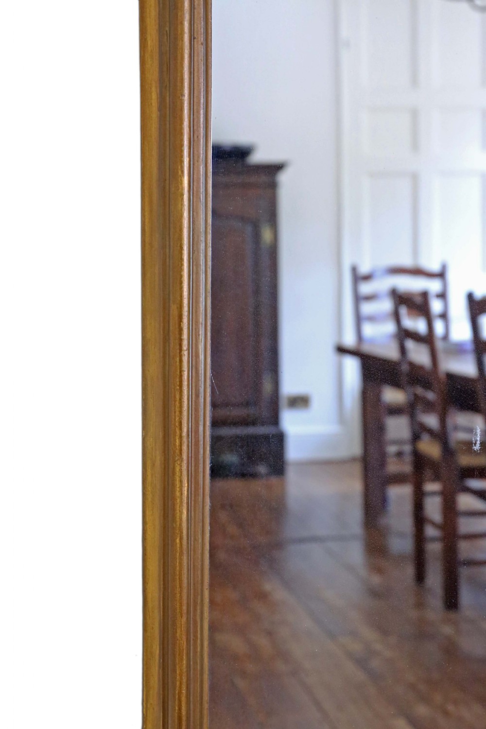 Victorian gilt full height arched wall mirror View VII