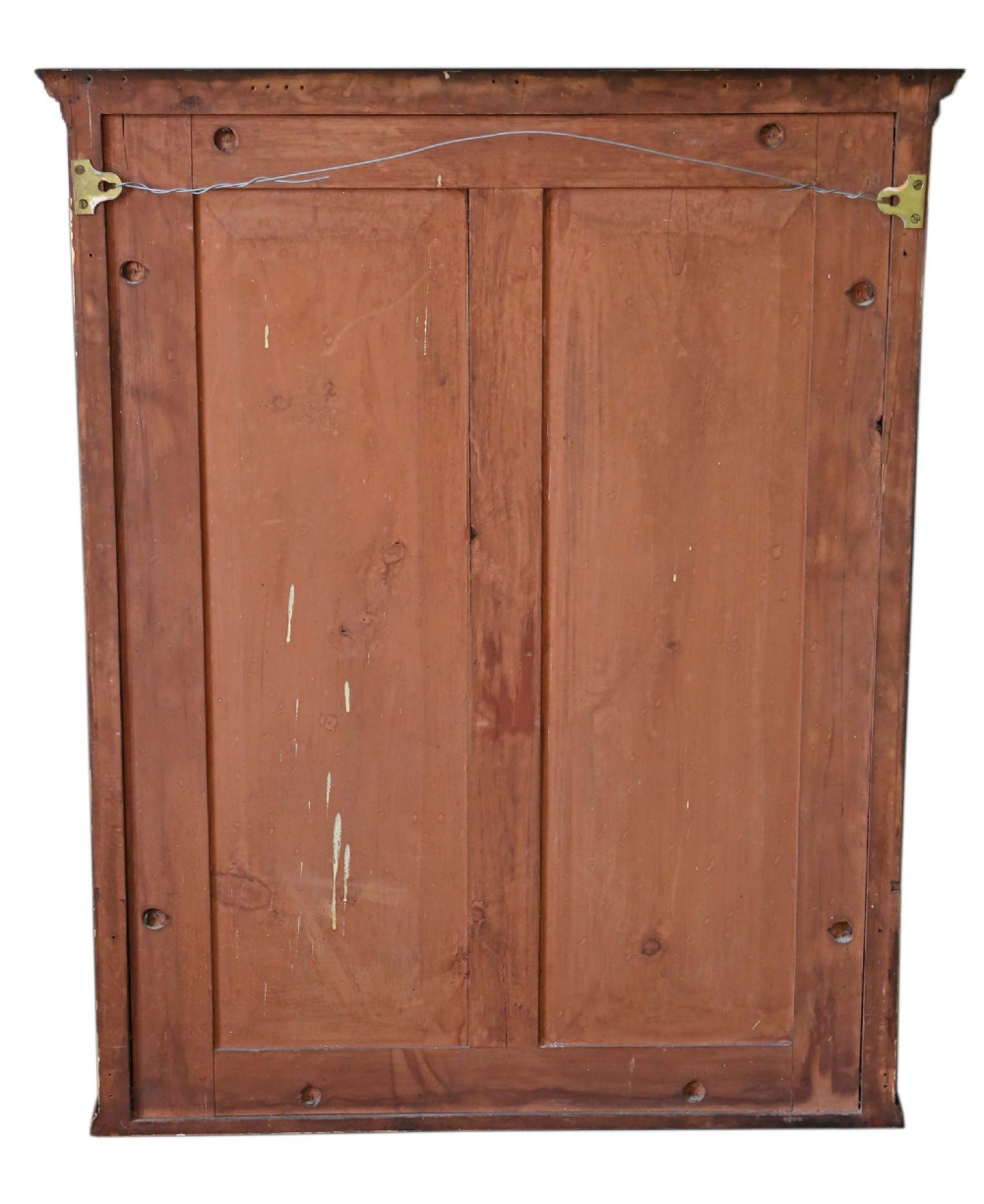 Victorian walnut overmantle or wall mirror View VII