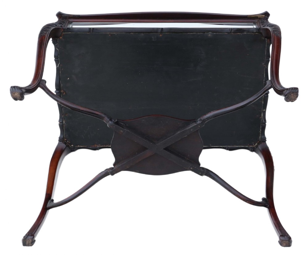 Victorian mahogany bijouterie display cabinet table View XI