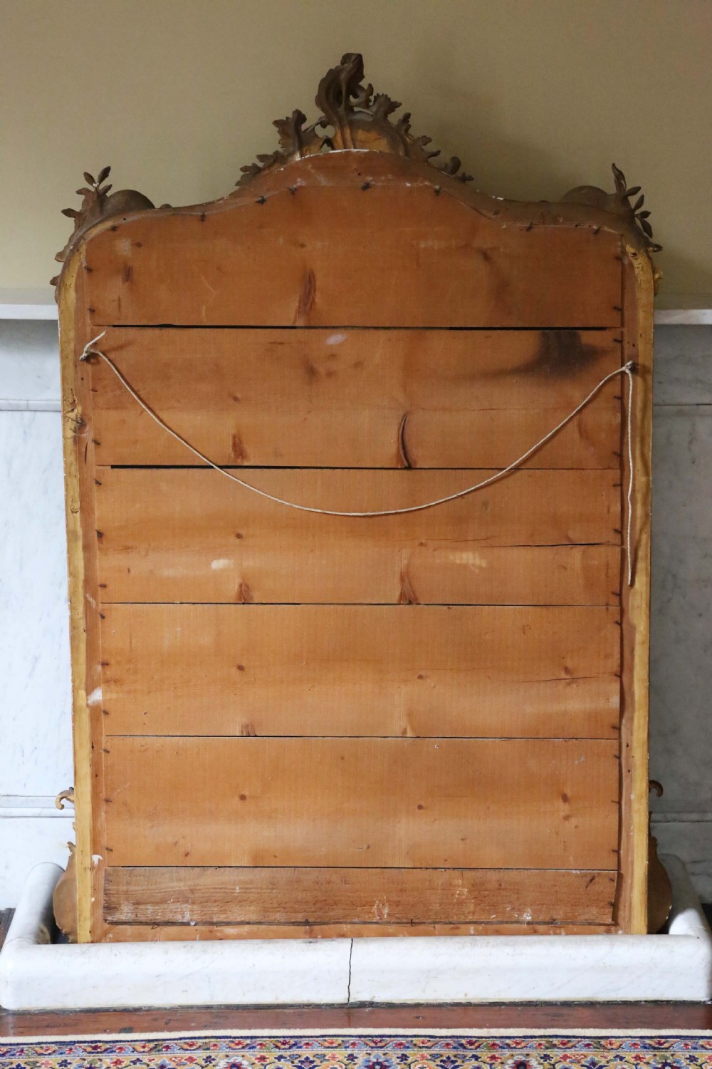 Antique large fine quality Victorian gilt overmantle wall mirror 19th Century View IX