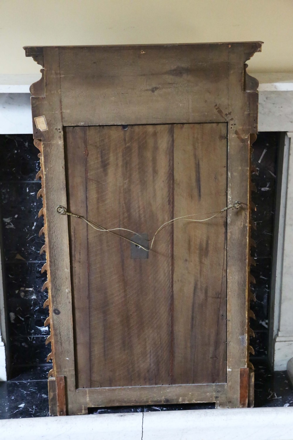 Antique large rare fine quality gilt overmantle or wall mirror C1900 View VI