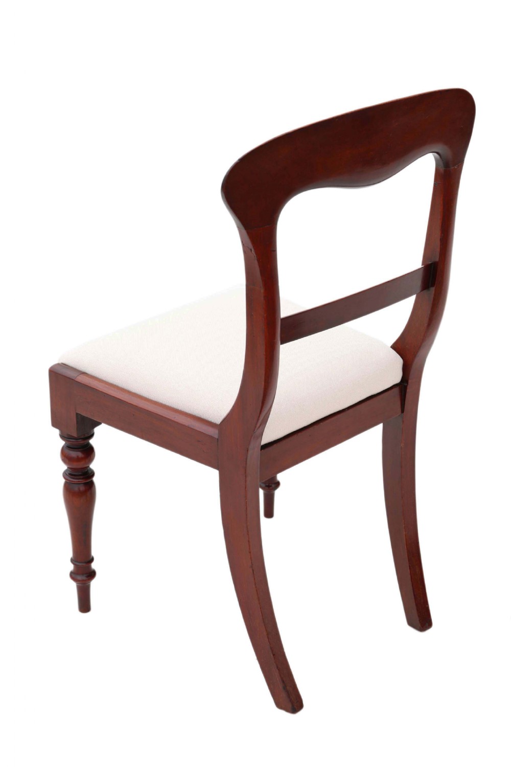 Antique fine quality set of 6 Victorian mahogany dining chairs C1850 View IV