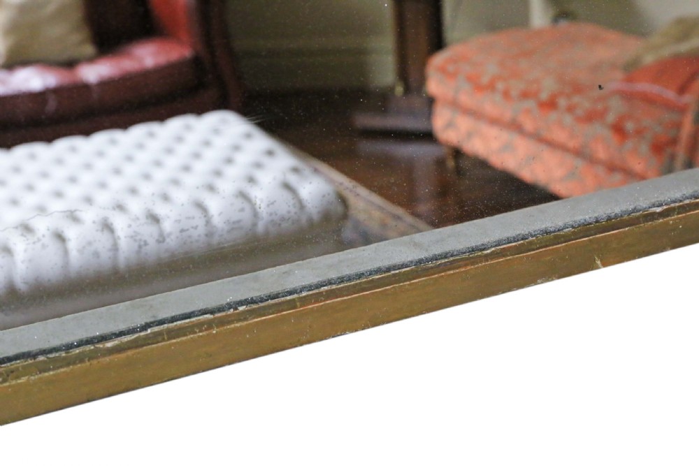 Antique large quality Victorian gilt overmantle wall mirror C1850 View VII
