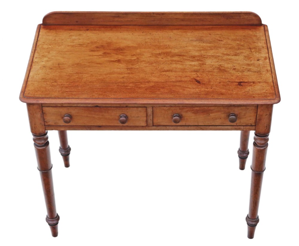 Victorian C1870 mahogany writing table View II