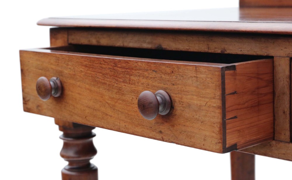 Victorian C1870 mahogany writing table View V