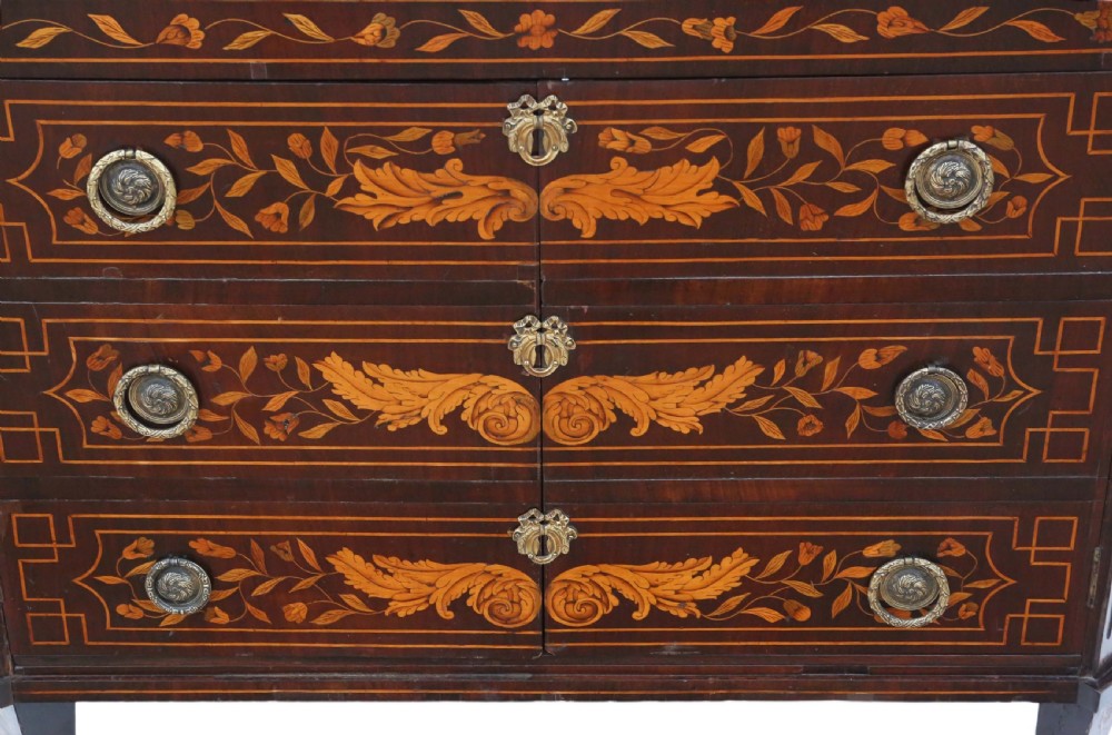 19th Century Dutch Marquetry abattant desk View III