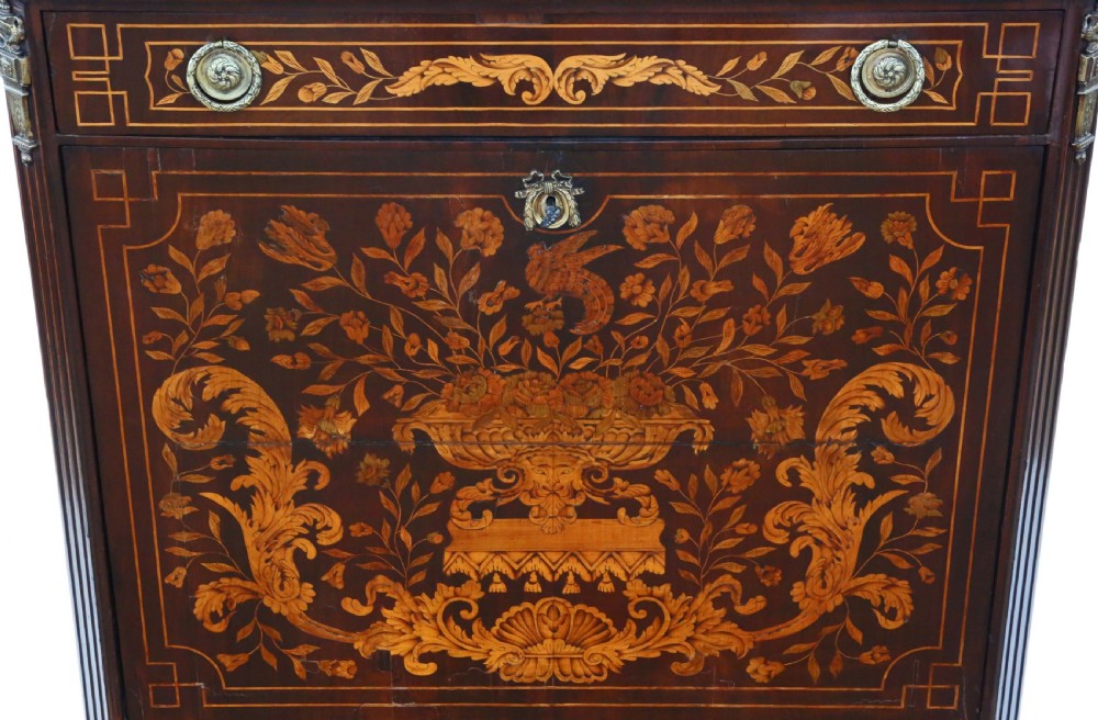 19th Century Dutch Marquetry abattant desk View IV