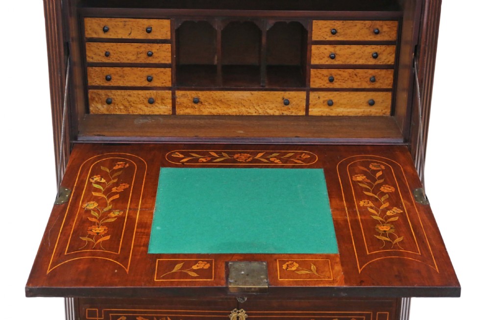19th Century Dutch Marquetry abattant desk View VI