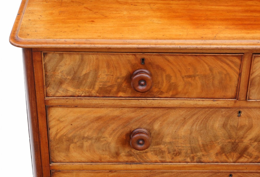 Victorian 19th Century quality mahogany dressing chest View III