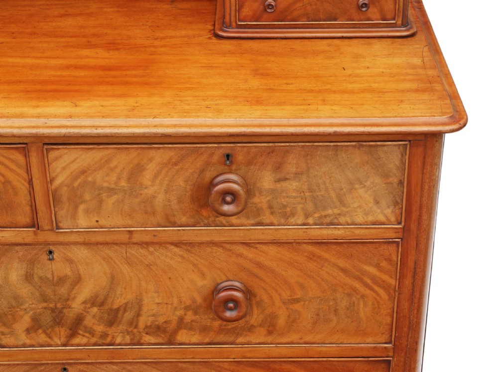 Victorian 19th Century quality mahogany dressing chest View IV