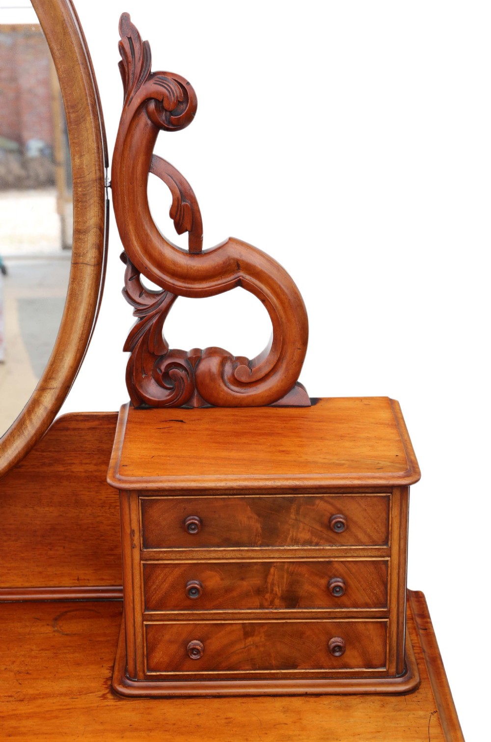Victorian 19th Century quality mahogany dressing chest View VI