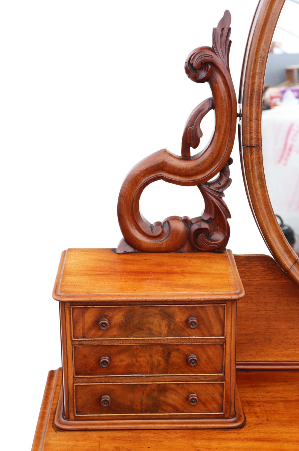 Victorian 19th Century quality mahogany dressing chest View VII