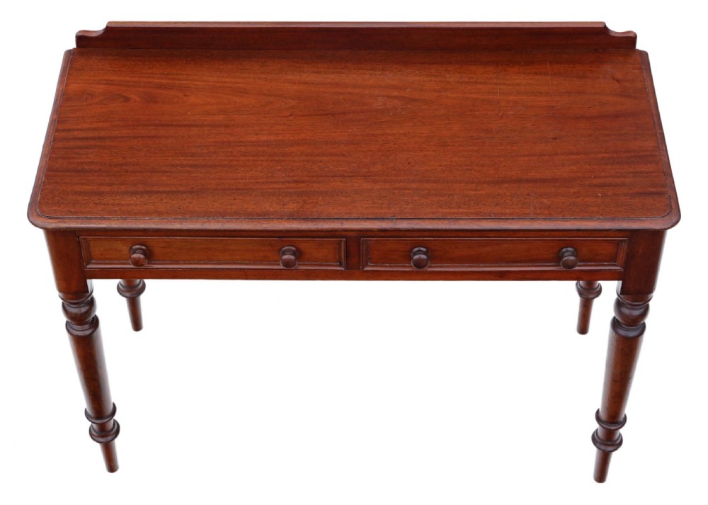 Victorian mahogany writing table 19th Century View II