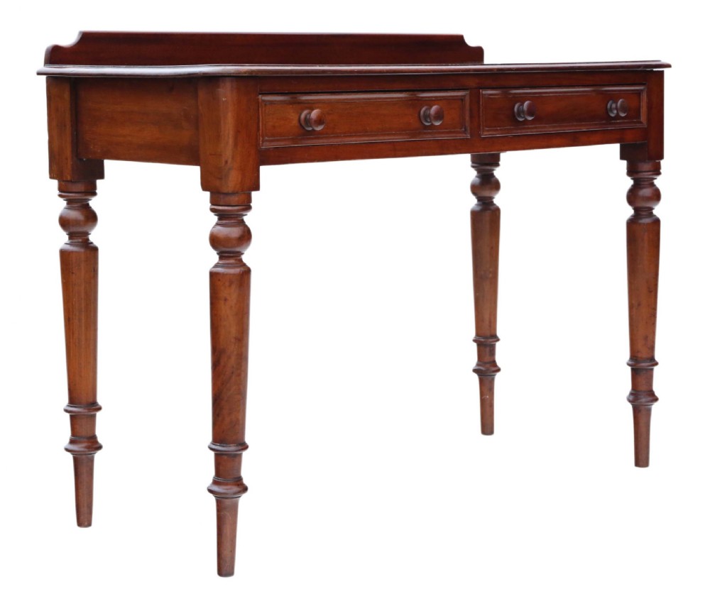 Victorian mahogany writing table 19th Century View V